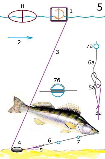Рыболовная поставушка на судака изображение