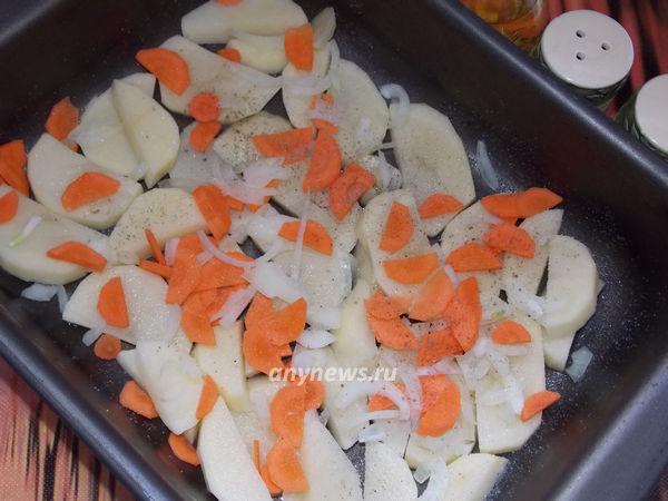 Нототения в духовке запеченная с овощами