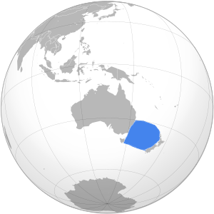 Тасманово море на карте