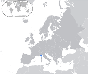 Лигурийское море на карте