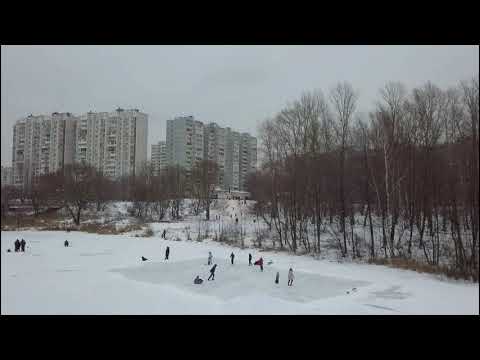 Зимняя река Пехорка, Балашиха 13 01 2018г