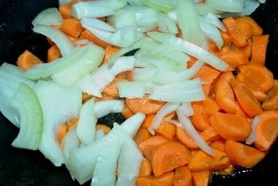 подготовленные овощи