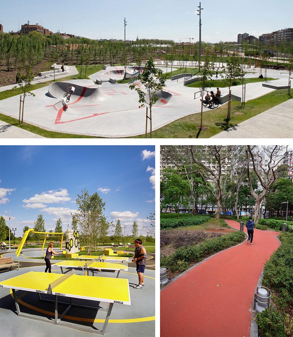 Рядом появится спортивный парк с беговыми дорожками и крытым павильоном для занятий физкультурой 